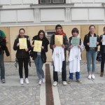 Hier unsere SiegerInnen: Benjamin, Timo, Milica, Selma, Habib, Karl, Larissa, Remziye, Linora